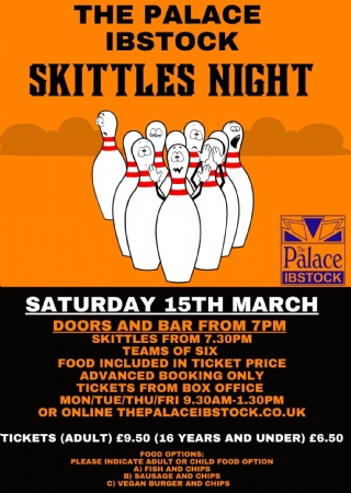 Skittles Night at The Palace Ibstock