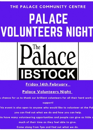 Volunteers Night at The Palace Ibstock