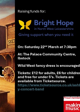 Ashby Concert Band - The Music of the Wild West at The Palace Ibstock